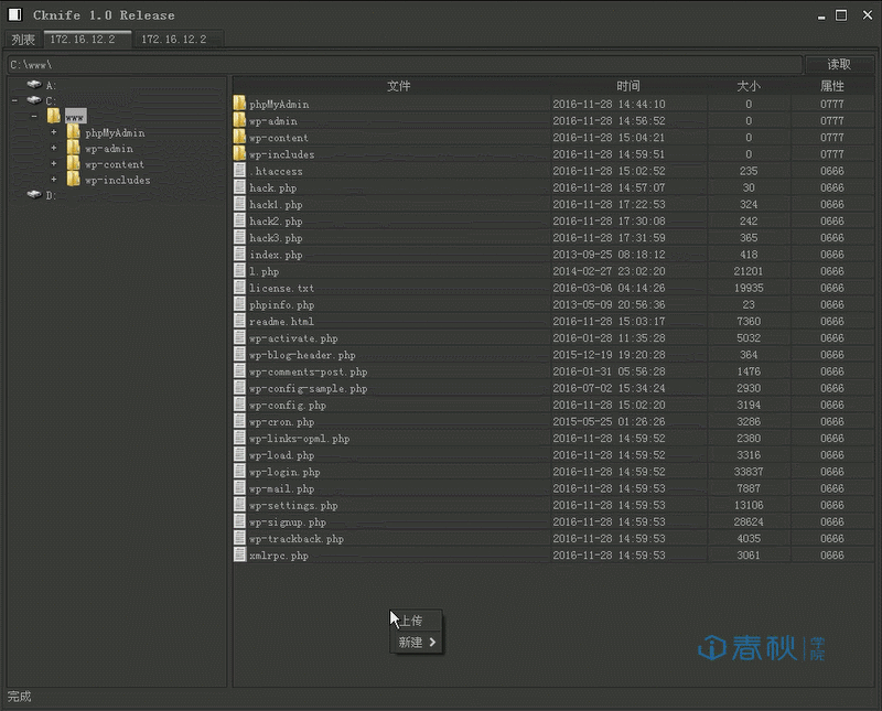 exe(本地路径c:windowssystem32),最好与目标机系统位数匹配,我们上传